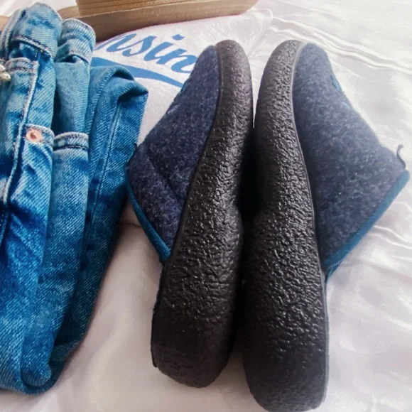 Fly Flot Italian Comfort floral embroidered slip on wool mules - Picture 9 of 14